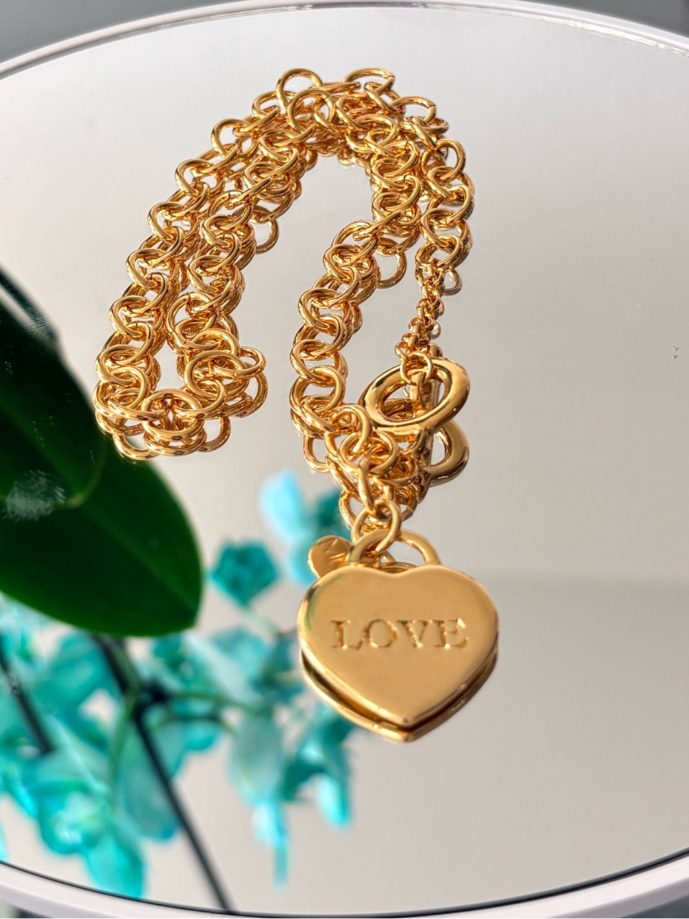 NWOT Mayamar Toggle Heart Charm Necklace - Picture 7 of 8